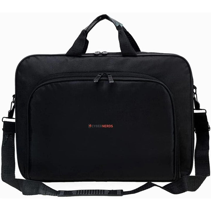 cybernerds Notebooktasche Umhängetasche Universal bis 17 Zoll Schwarz