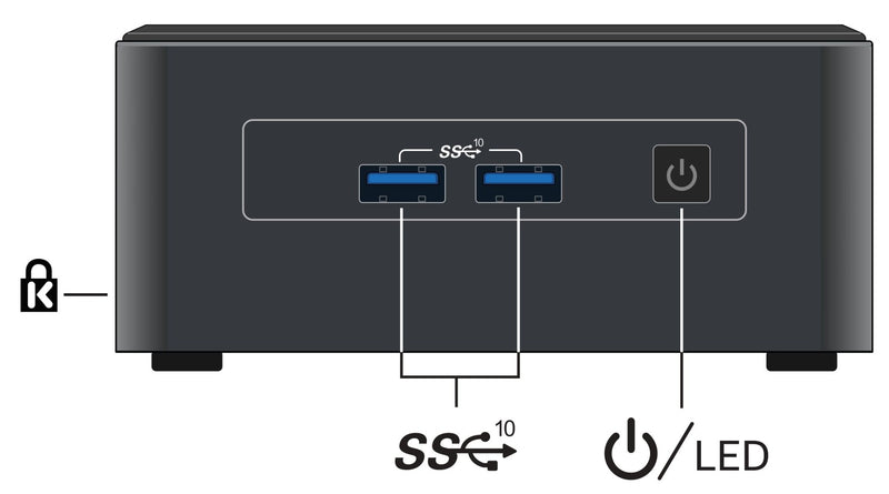 Intel NUC 11 Pro | Intel Core i5-1135G7 | 4x 4.2GHz | 32GB DDR4 RAM | 1000GB SSD | Intel Iris Xᵉ Grafik | Windows 11 Pro