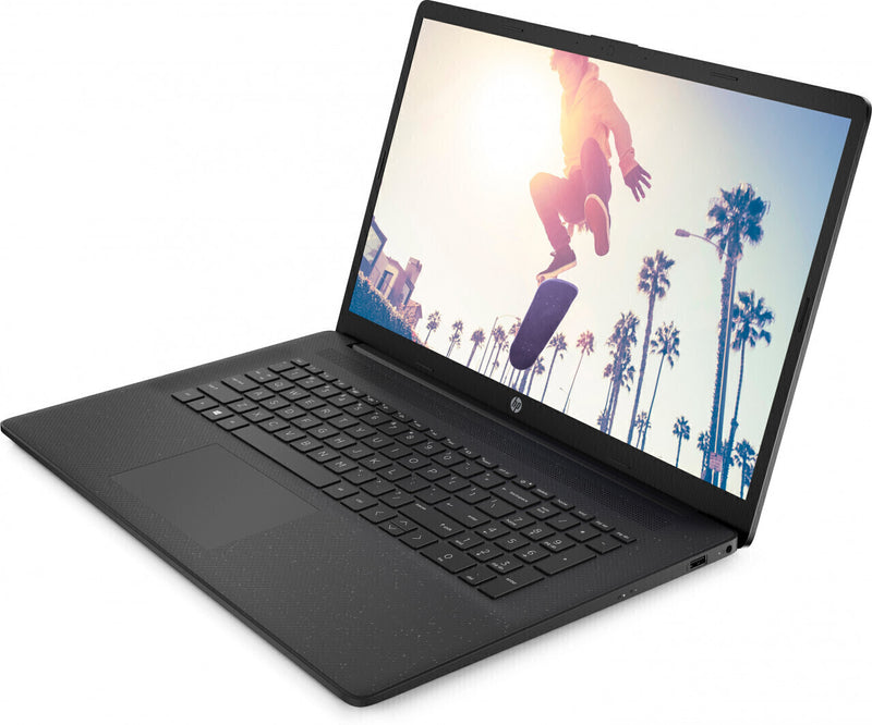 HP | 17,3" | Intel N4120 | 4 x 2.60 GHz | Win 11 Pro, Notebook mit 17,3 Zoll Display, Intel® Celeron® Prozessor, 16 GB RAM, 512 GB SSD, Intel UHD Graphics, Schwarz